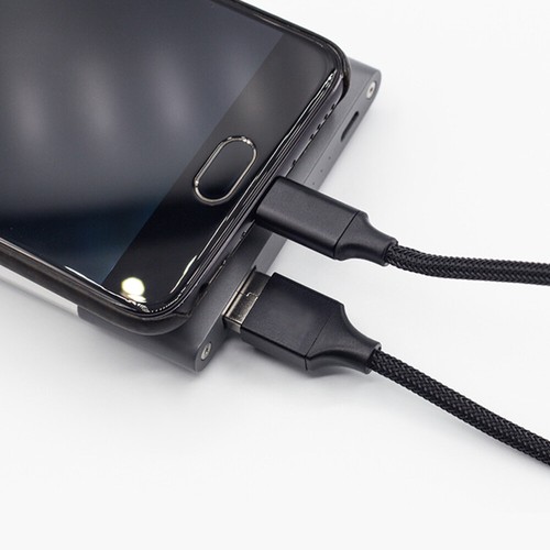5 Pcs Cable Nylon Braided 0.2M 2.0A USB-C Quick Charger Fast Data - 第 2/11 張圖片