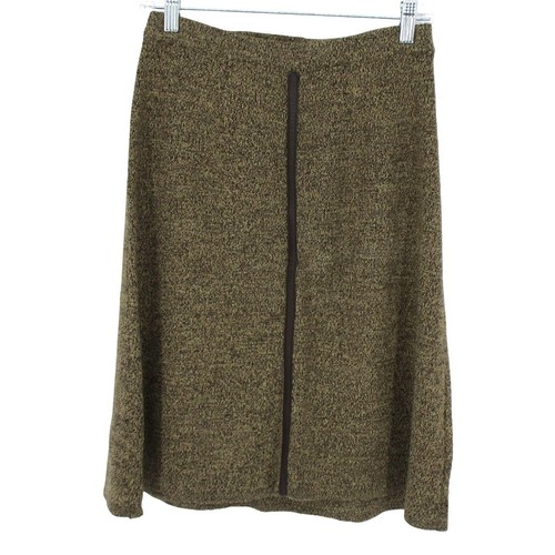 Kate Hill Skirt Set Womens Medium Wool Blend Vegan Leather Trim Sweater Knit - Picture 3 of 18