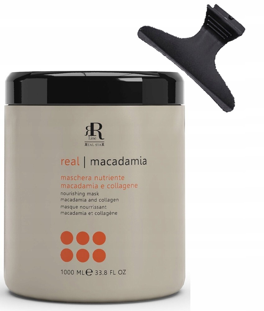 RR LINE MACADAMIA STAR Maschera Macadamia e Collagene Capelli Secchi 1000m NEW