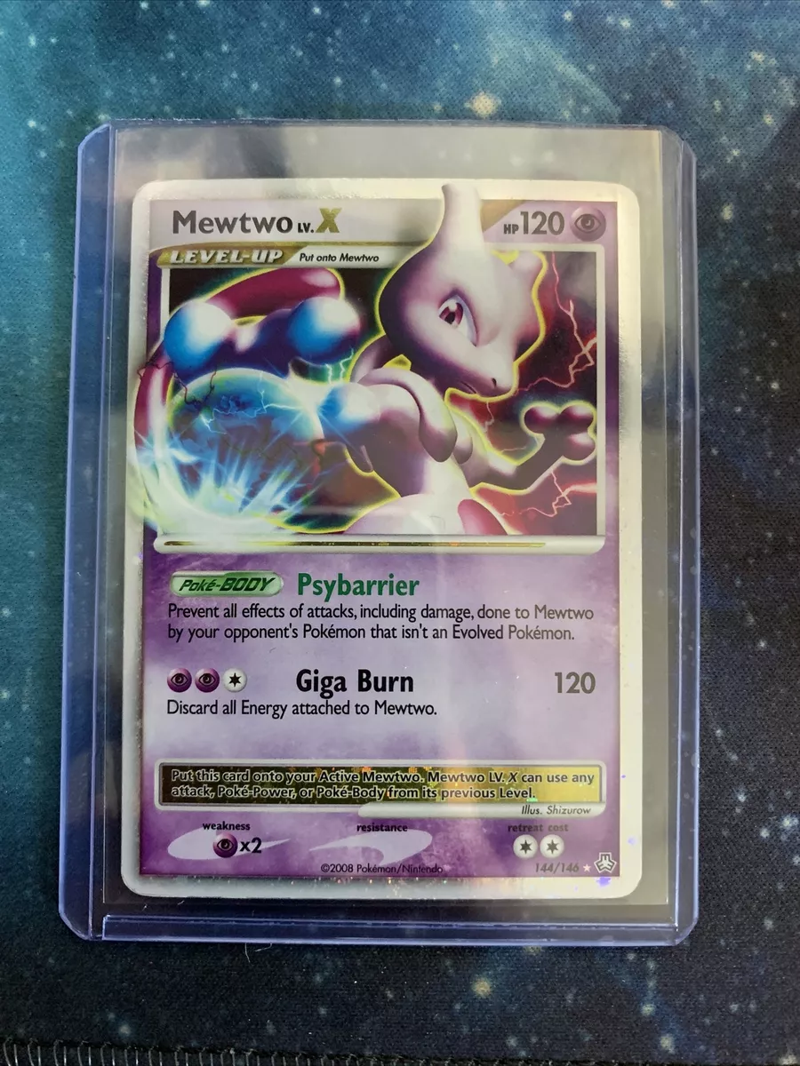 Pokemon Card - Mewtwo LV.X 144/146 - Legends Awakened - Holo LP