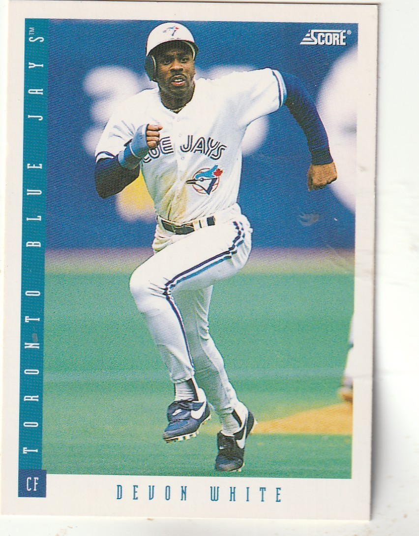 FREE SHIPPING-MINT-1993 Score #92 Devon White Toronto Blue Jays