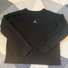 Jordan Jumpman Crewneck Sweatshirt Youth XL 13  14 Black Pullover