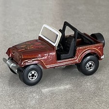 Hot Wheels 1981 Jeep CJ-7 Brown Eagle Diecast VINTAGE Mattel Malaysia Mint