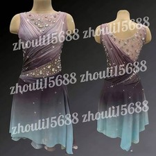 New ice figure skating dress Baton rotating dress custom size