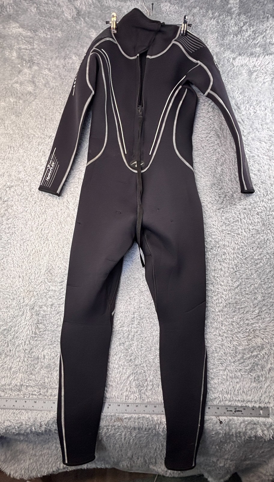 Aqua Lung 3mm HydroFLEX Full Neoprene Wetsuit womens M Black Scuba Dive