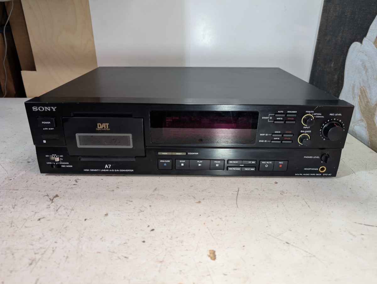 Sony DTC-A7 Professional DAT Digital Audio Tape Recorder Optical
