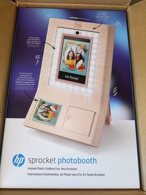 HP Sprocket Photobooth 3'' x 4'' Color Photo Printer with Touch Screen & More!