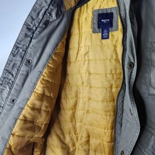 GapKids Girls Olive Green Utility Parka Hooded Jacket Quilted Lining Size S 6-7