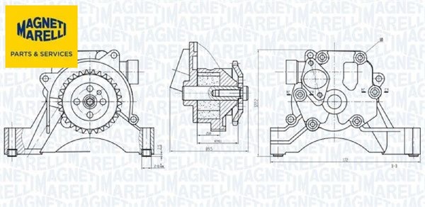 Magneti Marelli 351516000034 ÖLpumpe FüR Audi FüR Seat FüR Skoda FüR VW-image