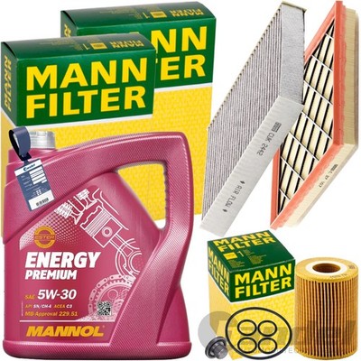 MANN INSPEKTIONSPAKET+5L MANNOL 5W-30 MOTORÖL passend für OPEL ASTRA J 1.7 CDTI