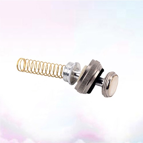 Juego de 6 piezas de reparación de trompeta botón de dedo con tapa de resorte CB101 (plateado) - Imagen 7 de 11
