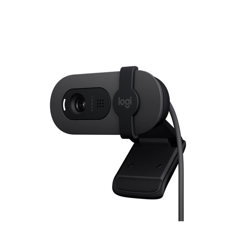 Webcam Full HD 1080p Logitech Brio 100 avec microphone intégré couleur graphite