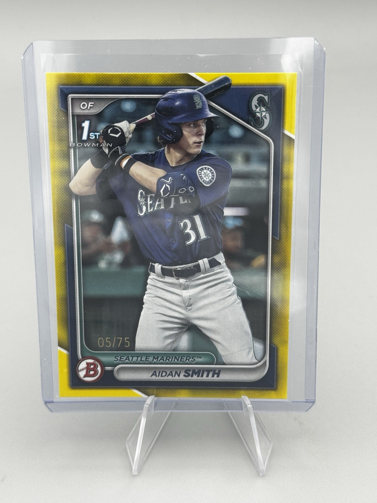 2024 Bowman Prospects Aidan Smith Paper Card #BCP-45 Yellow /75 1st Bowman