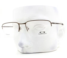 Oakley Half Rimless Wingback SQ OX5148-0254 Glasses Pewter Titanium 54mm w/case