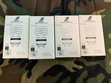 4 Pack Spiral CFL Fluorescent 26 Watt 100W Twist and Lock GU24 2700K Warm White