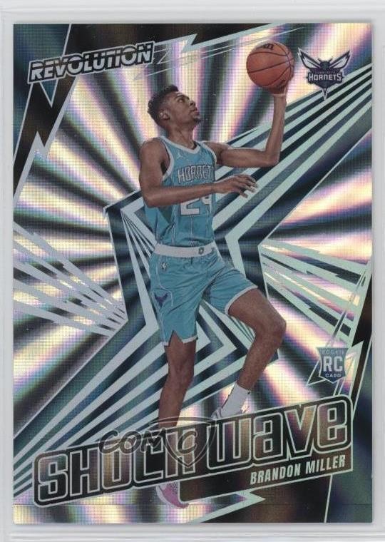 2023-24 Panini Revolution Shock Wave Sunburst 28/75 Brandon Miller #9 9bg