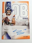 Bo Nix /50 Rc Auto On Card Orange Color Match Variati 2024 Topps Signature Class