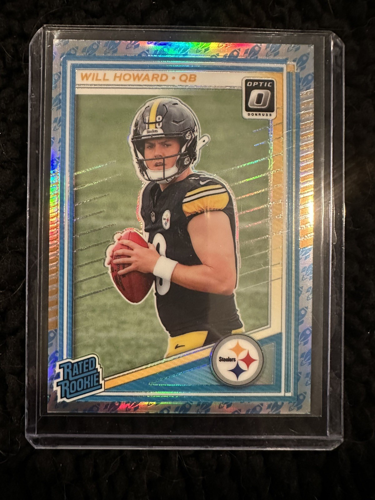 2025 Donruss Optic Will Howard Rated Rookie Rocket Ship Emoji Prizm SSP #233
