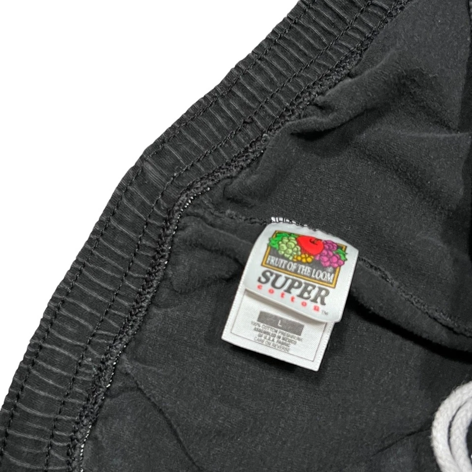 Patty Loveless 标志复古 90 年代黑色棉质 6 英寸抽绳短裤男式 L — 第 4/4 张图片