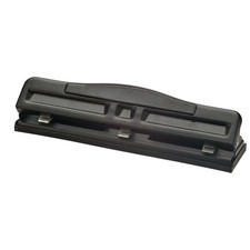Adjustable 2-3 Hole Punch with Padded Handle, 11 Sheet Capacity, Black 90085 