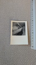 Photo ancienne noir et blanc vintage snapshot 1930 - 1960 bébé landau
