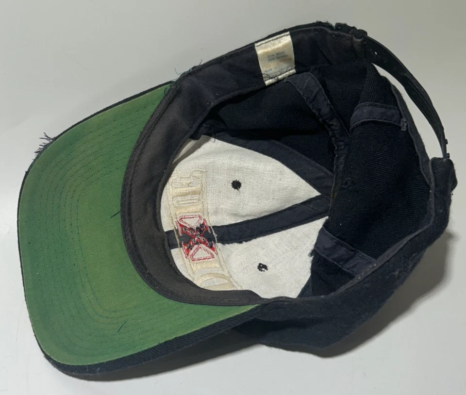 De Colección Raro Lana DIXIE Sombrero Cuero Snapback Bordado Yupoong Foto 3 de 4