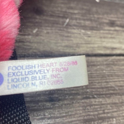Grateful Dead Bear Backpack FOOLISH HART Liquid Blue 1988 Plush Bag - Picture 16 of 19