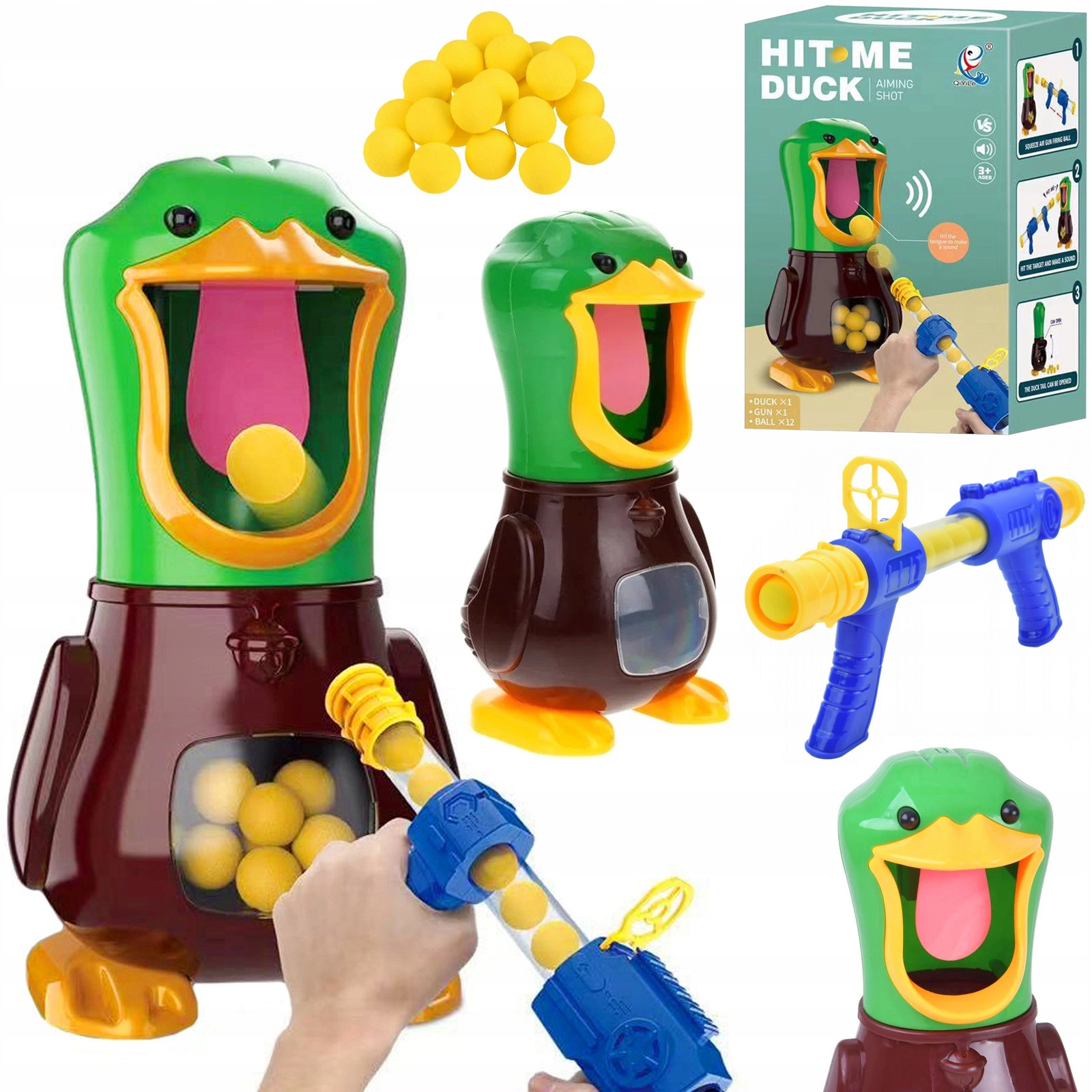 5901353686864 Gra zrcznociowa GRA GODNA KACZKA XXL PISTOLET KULKI ZABAWKA STR 5390₽