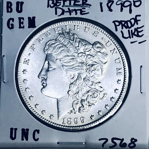 1899 O BU GEM MORGAN SILVER DOLLAR UNC MS+++ U.S. MINT RARE COIN 7568