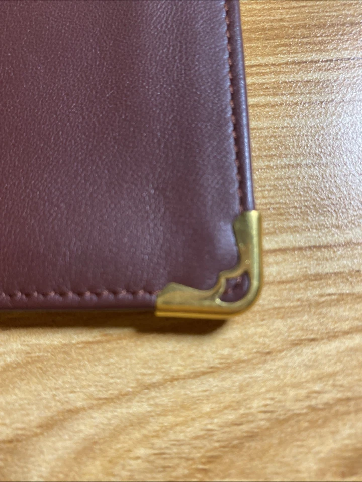 Cartier Sunglasses Case Pouch Bordeaux Burgundy Soft Leather Eyeglasses Empty - Image 2 of 4