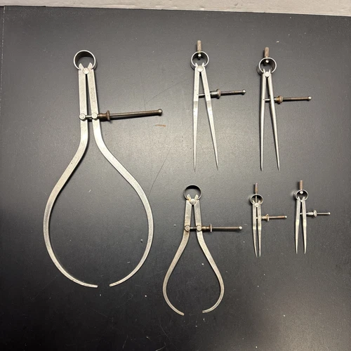 6-Starrett Inside-Outside Caliper Lot
