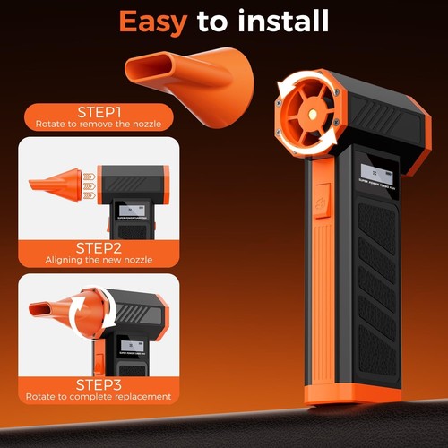 Singwow Electric Air Duster- Super Power Cordless Air Duster, 4-Gear Adjustable - Photo 5/8