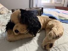 Vintage 1950s Unmarked Steiff Floppy Cockie Cocker Spaniel Dog Mohair Plush