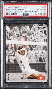 シングルカード 2003 Netpro Elite Roger Federer PSA10 Roger Federer Trading Cards, Collectibles Spike As Swiss