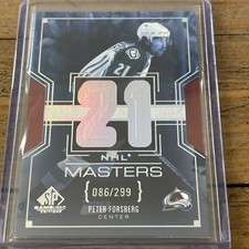 2025-26 SP Game Used Peter Forsberg NHL Masters /299