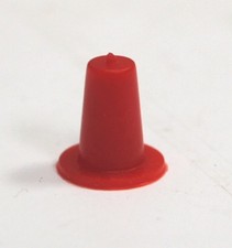 QTY50 CAPLUGS 3/16 - 1/4 OD 1/8 - 5/32 ID RED PLASTIC TAPERED CAP COVER PLUG T-0
