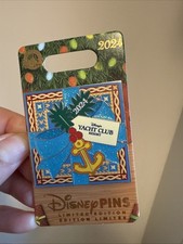 2024 Disney Parks Resort Christmas Holiday Yacht Club Resort Dory Pin LE 2000