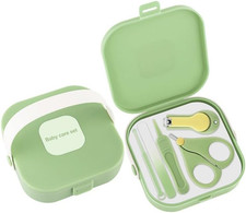 Baby Nail Care Set, 5 in 1 Baby Nail File Clippers Infant Grooming Kit Manicure