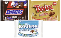 Schokoriegel Minis Mix 681G I Snickers 227G, Twix 227G & Bounty 227G