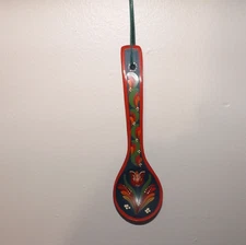 Tole Painted Spoon Hungarian with Ribbon Hanger