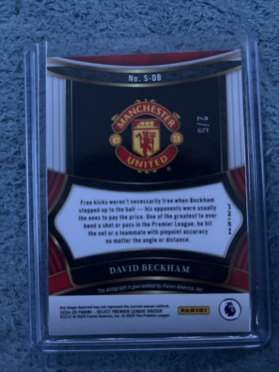 2024-25 Panini Select Premier League David Beckham Auto 2/5 | eBay