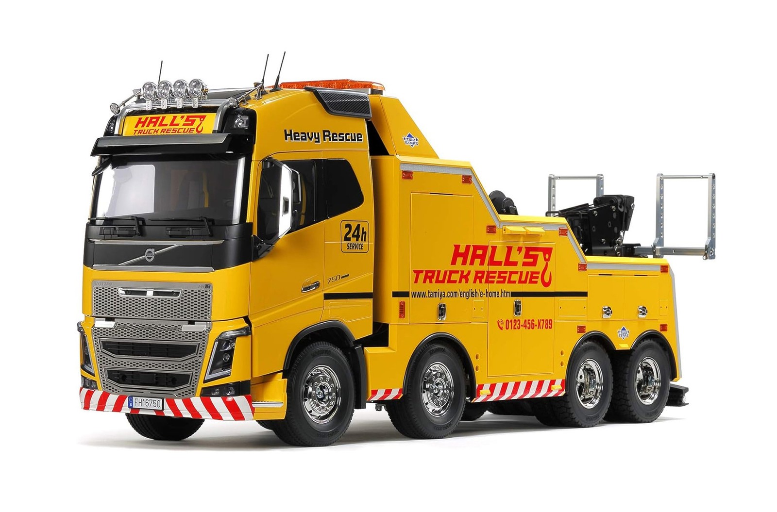 Tamiya 1:14 1/14 Volvo FH16 Globetrotter 750 8x4 Tow Truck RC Truck Assembly Kit