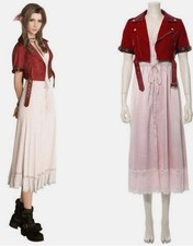 Final Fantasy VII Remakes Aerith Gainsborough Dress Cosplay Costume Outfit