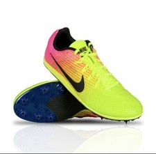 Nike Zoom Rival D Track Shoes Mens 13 Yellow Pink Track Distance 806556-999