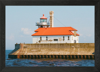 Canal Park Leuchtturm 35 mm gerahmt Wandbild Poster Leinwanddruck Bild