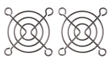 LOT OF TWO 50mm Fan Finger Guard Metal Grill Protector Computer Cover 2pcs