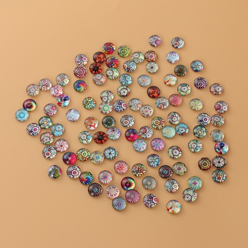 100 Pieces Glass Fancy Patch Cabochons for Jewelry Making Pendant - Picture 5 of 8