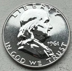 1961 Proof Franklin Half Dollar 90% Silver-INV#8835
