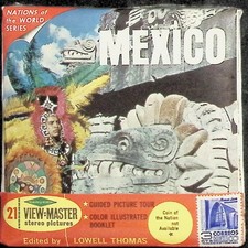 1960's Mexico 3d View-Master 3 Reel Packet NEW SEALED