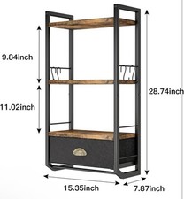 Bathroom Storage Organizer Wall Mounted 3 Tier Bathroom Towel Rack Shelf